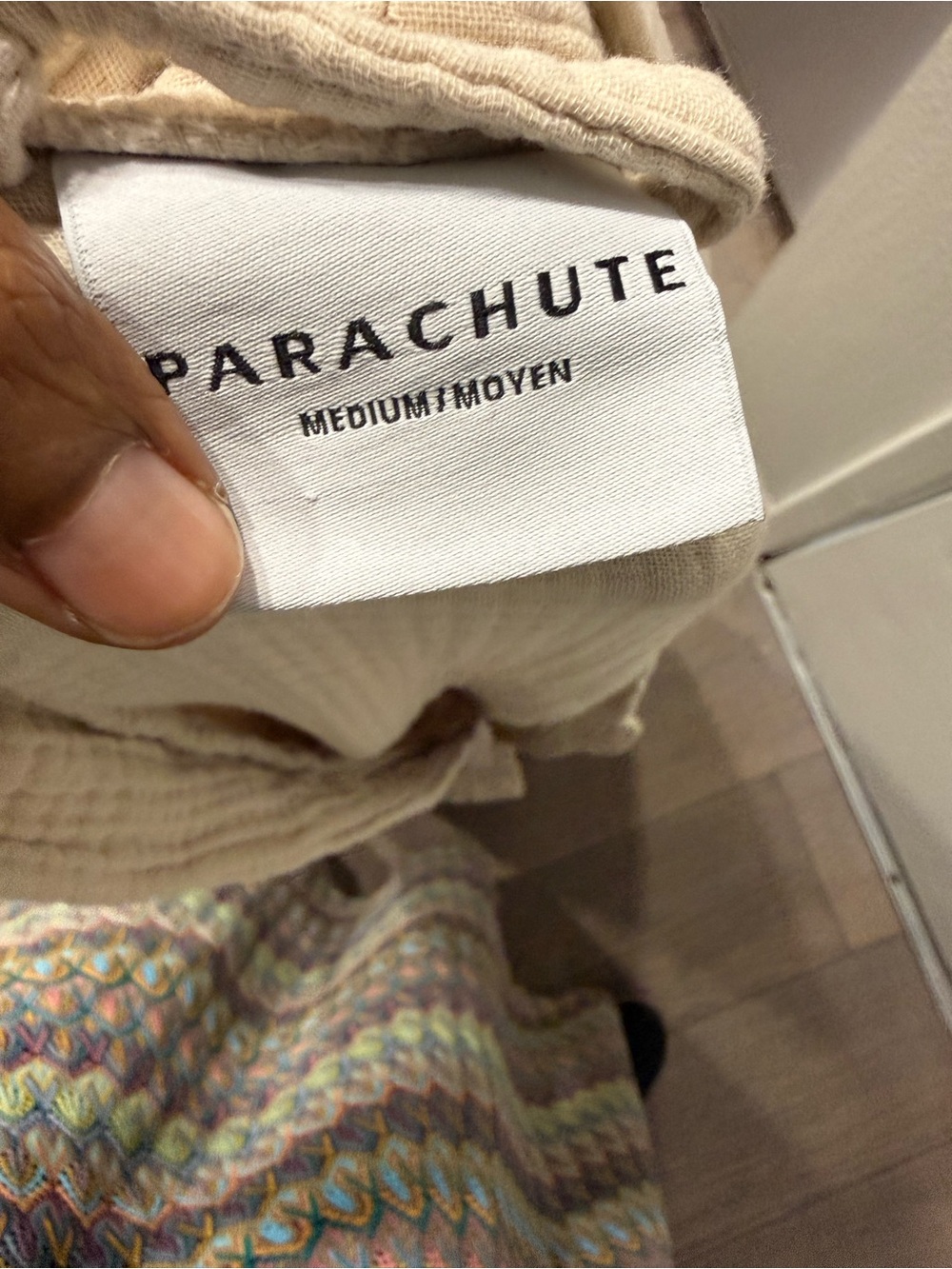 Parachute Cream Ribbed Tee